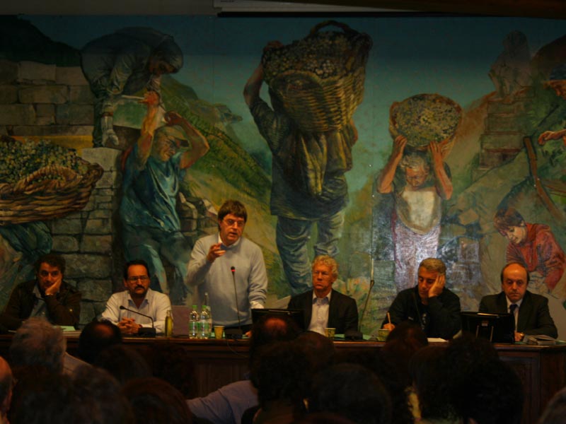 The Presidents of the Parks of the Sea and of the Apennines in a meeting on Saturday 17th April in Riomaggiore